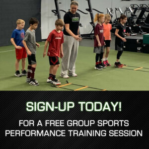 sign-up today for a free group sports performance training session.